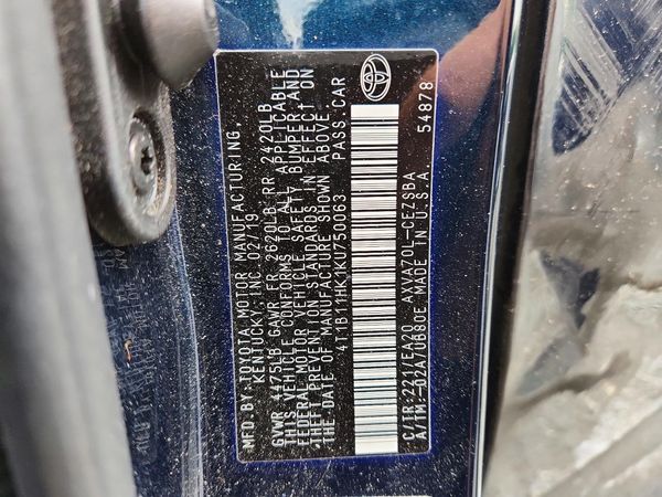 2019 TOYOTA CAMRY