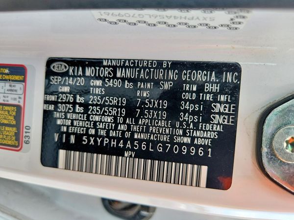 2020 KIA SORENTO EX, S
