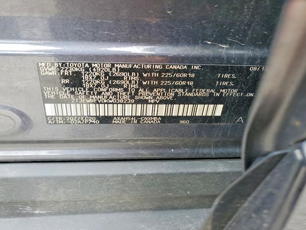 2019 TOYOTA RAV4 XSE HV 4WD