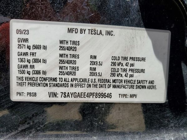 2023 TESLA MODEL Y