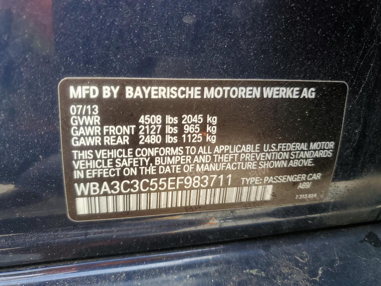 2014 BMW 320 I XDRIVE