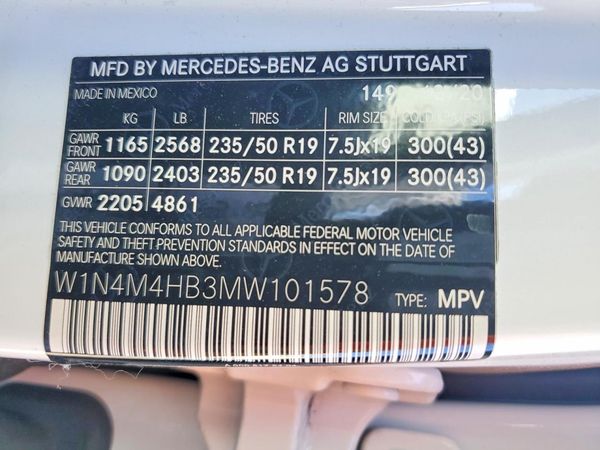 2021 MERCEDES-BENZ GLB GLB250-4M