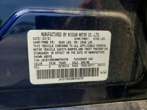 2021 INFINITI Q50