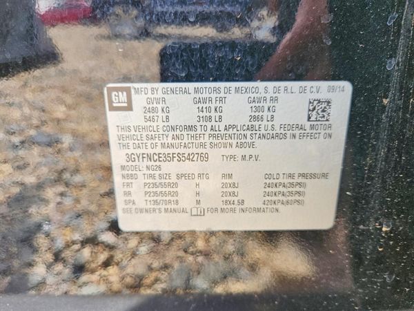 2015 CADILLAC SRX Performance