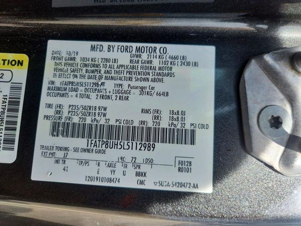 2020 FORD MUSTANG I4 Convertible