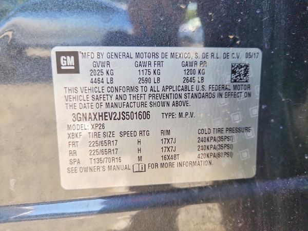 2018 CHEVROLET EQUINOX LS