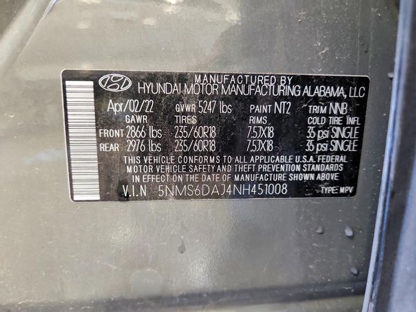2022 HYUNDAI SANTA FE