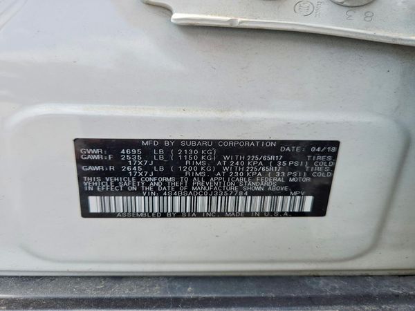 2018 SUBARU OUTBACK Premium+M/R