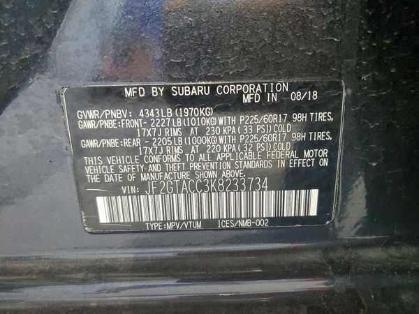 2019 SUBARU CROSSTREK Premium