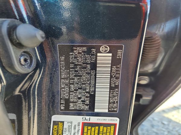 2013 TOYOTA CAMRY SOLA Hybrid — VINS
