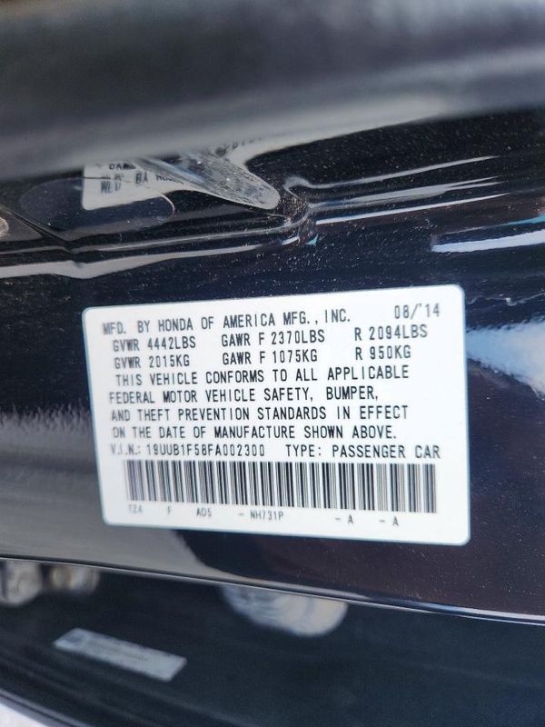 2015 ACURA TLX TECH