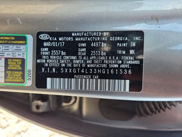 2017 KIA OPTIMA