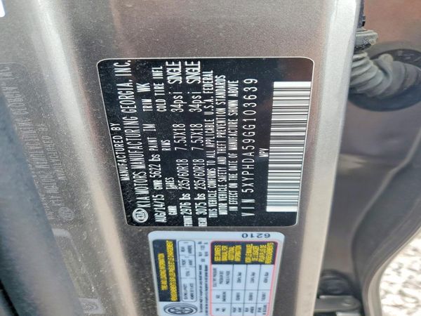 2016 KIA SORENTO EX