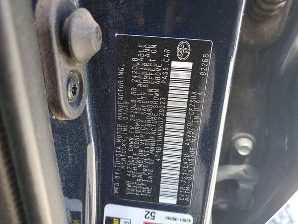2019 TOYOTA CAMRY