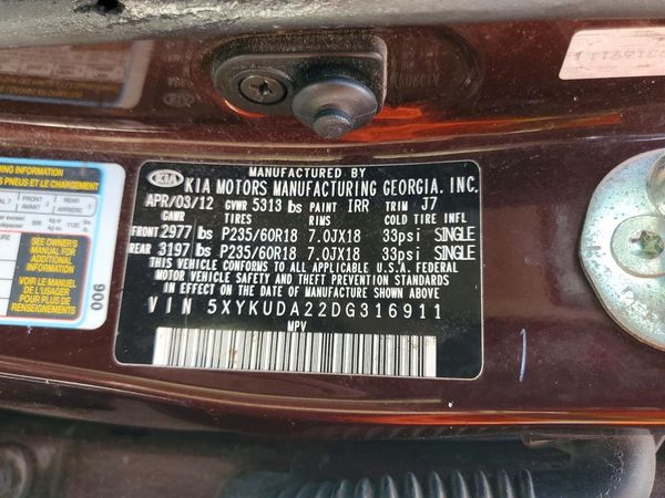 2013 KIA SORENTO EX