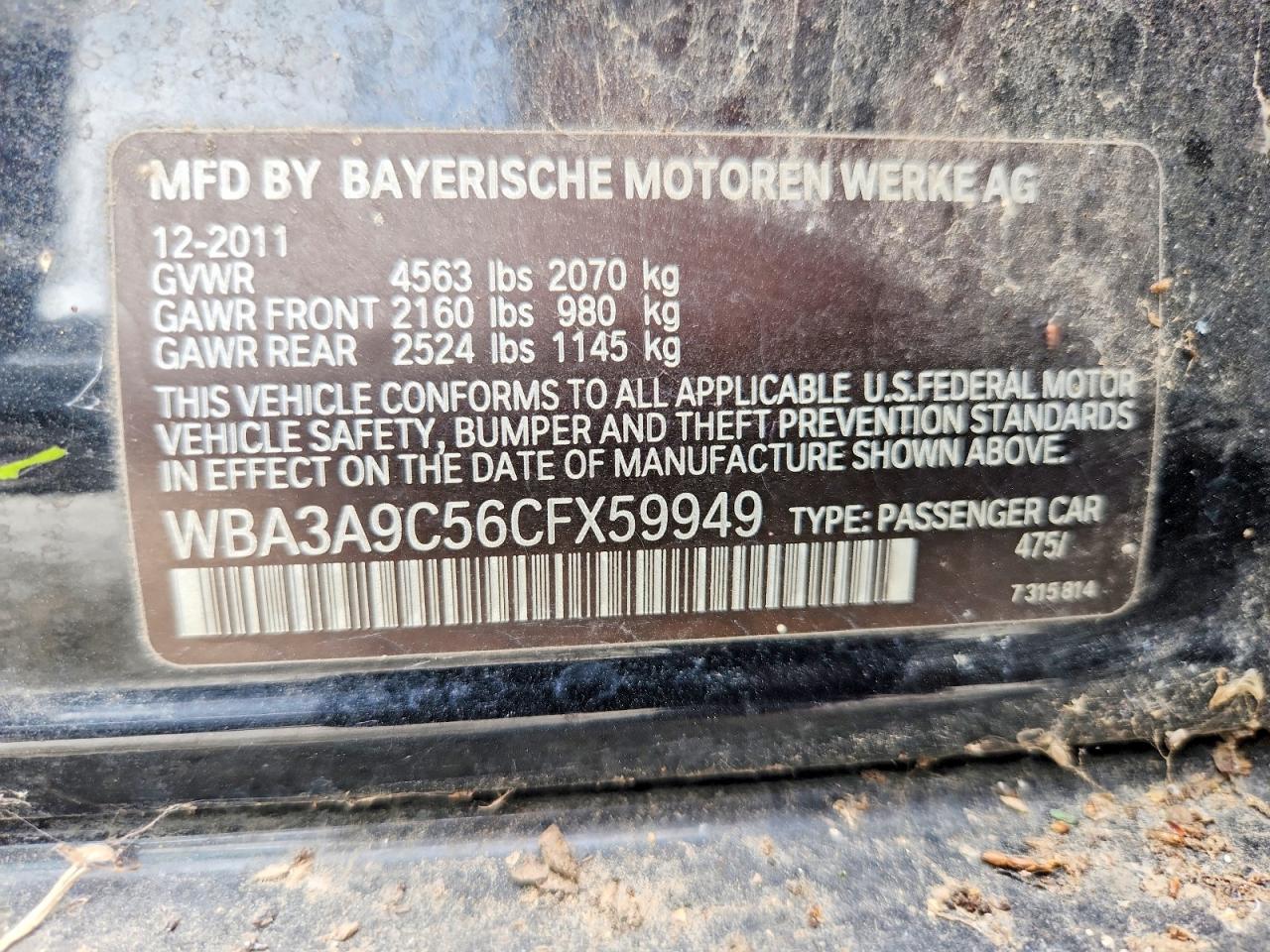 2012 BMW 335