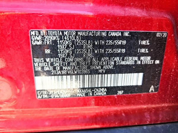 2020 TOYOTA RAV4