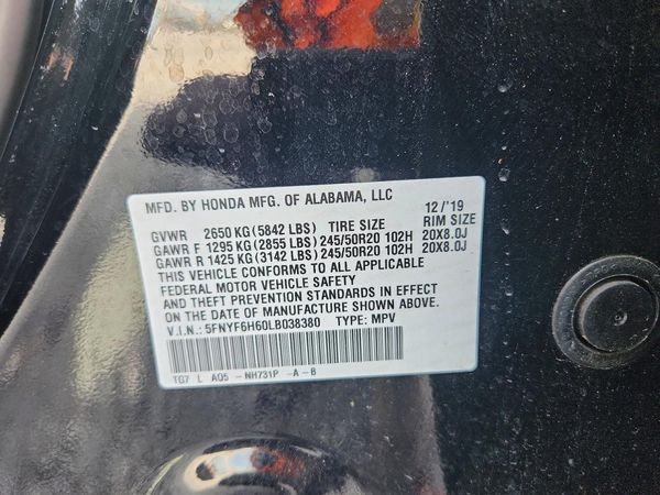 2020 HONDA PILOT