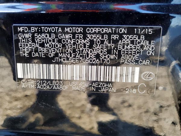 2016 LEXUS LS 460