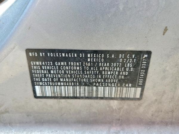 2021 VOLKSWAGEN JETTA S / SE / R-Line