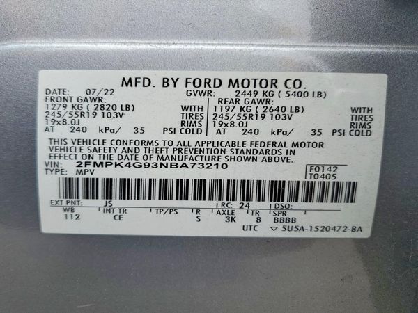 2022 FORD EDGE