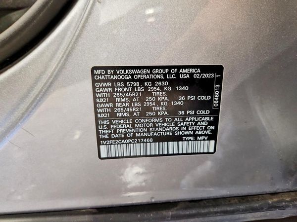 2023 VOLKSWAGEN ATLAS CROSS SPORT