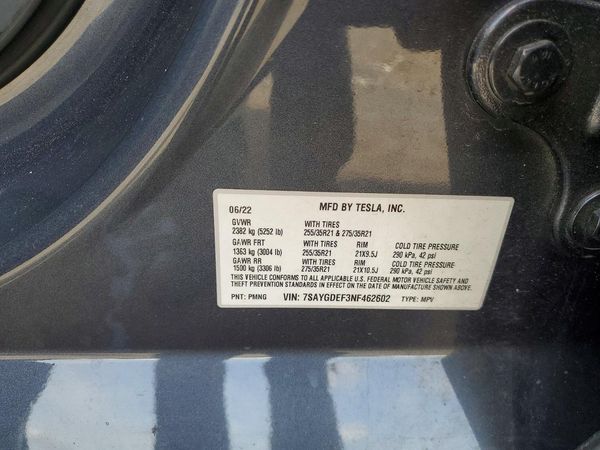 2022 TESLA MODEL Y