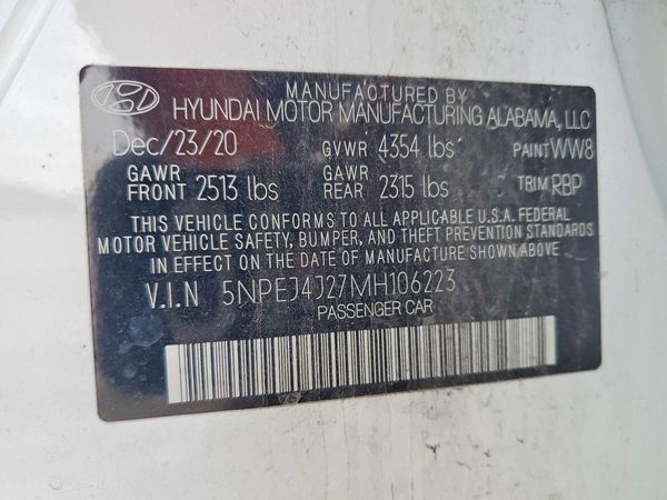 2021 HYUNDAI SONATA SEL Plus