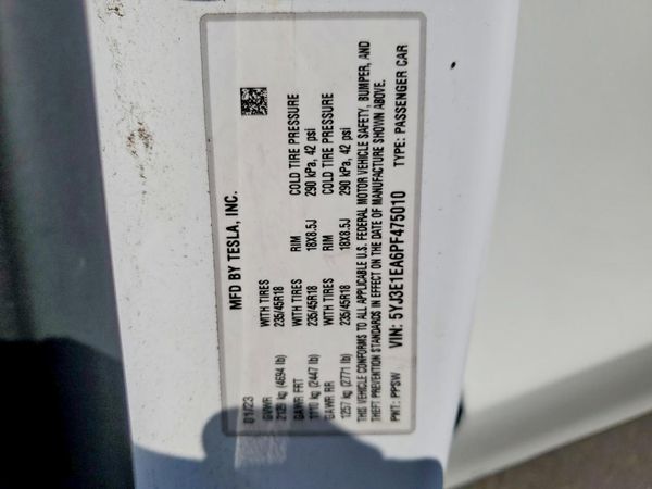 2023 TESLA MODEL 3