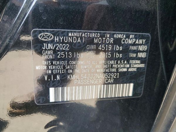 2022 HYUNDAI SONATA Limited