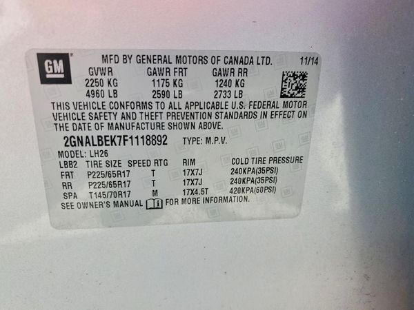 2015 CHEVROLET EQUINOX