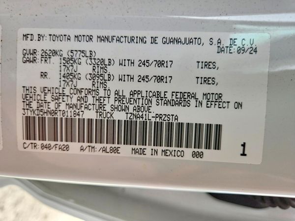 2024 TOYOTA TACOMA