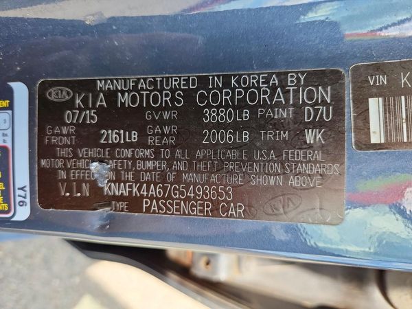 2016 KIA FORTE GL (Middle-Low Grade)