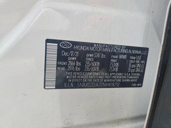 2022 HYUNDAI SANTA FE SEL