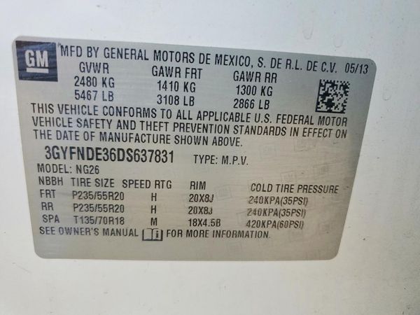 2013 CADILLAC SRX Performance