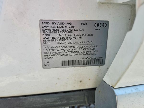 2022 AUDI Q5 quattro Premium