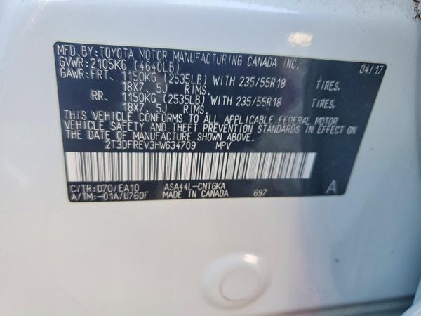 2017 TOYOTA RAV4 Ltd/SE Platinum