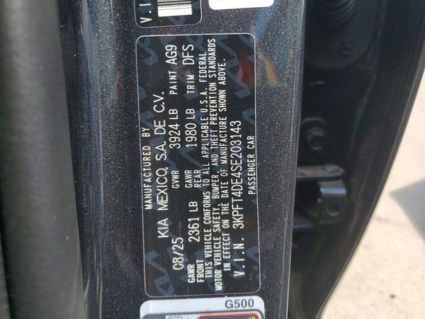 2025 KIA K4 LX, LXS