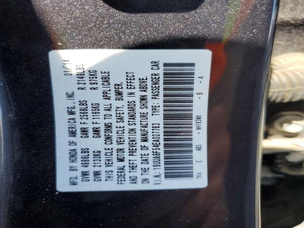 2014 ACURA TL TECH