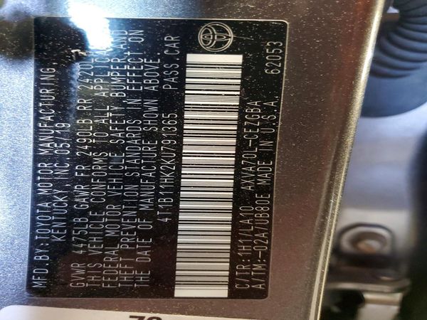 2019 TOYOTA CAMRY L/LE/SE/XLE