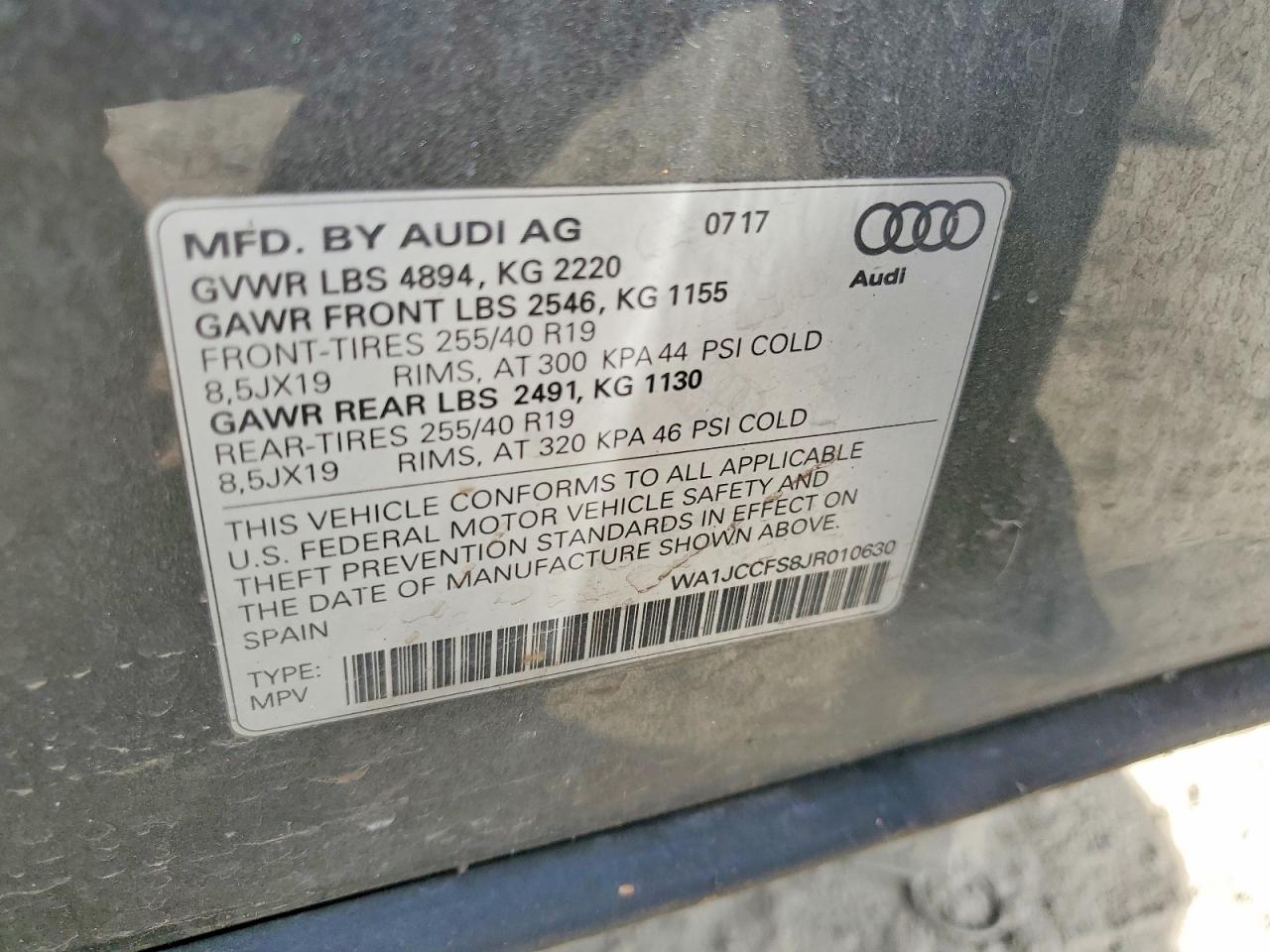 2018 AUDI Q3