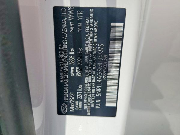 2021 HYUNDAI ELANTRA SE