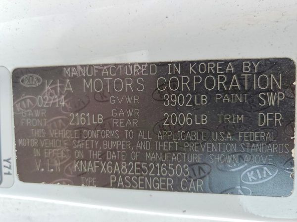 2014 KIA FORTE LX, EX