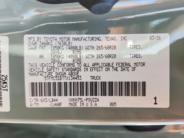 2026 TOYOTA TUNDRA 1794