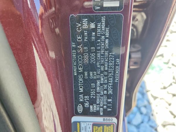 2018 KIA FORTE