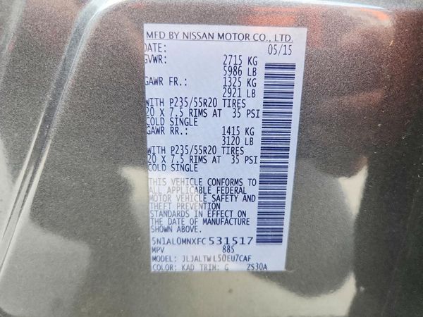 2015 INFINITI QX60