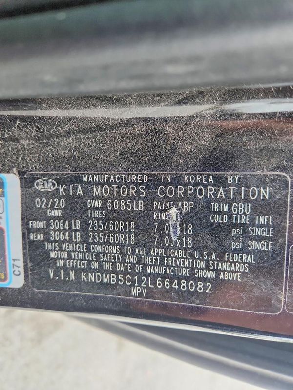 2020 KIA SEDONA