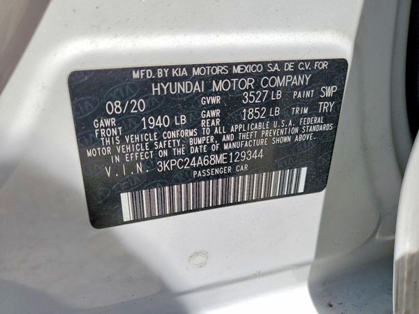 2021 HYUNDAI ACCENT SE & SEL