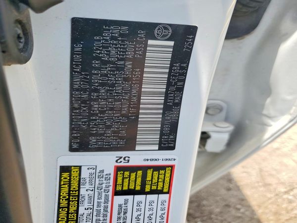 2021 TOYOTA CAMRY XLE