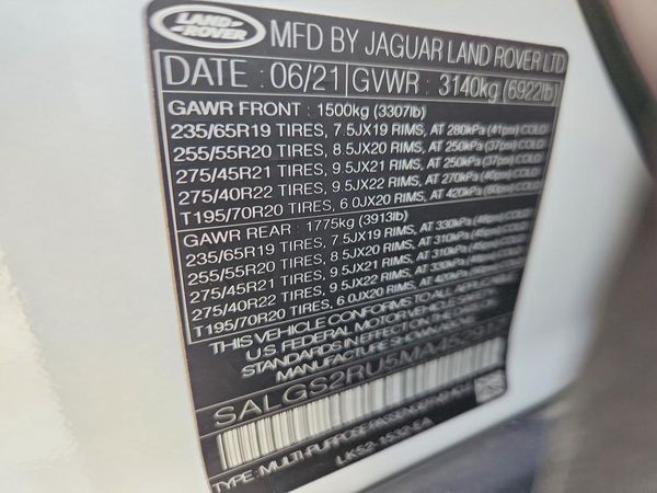 2021 LAND ROVER RANGE ROVER HSE Westminster Edition